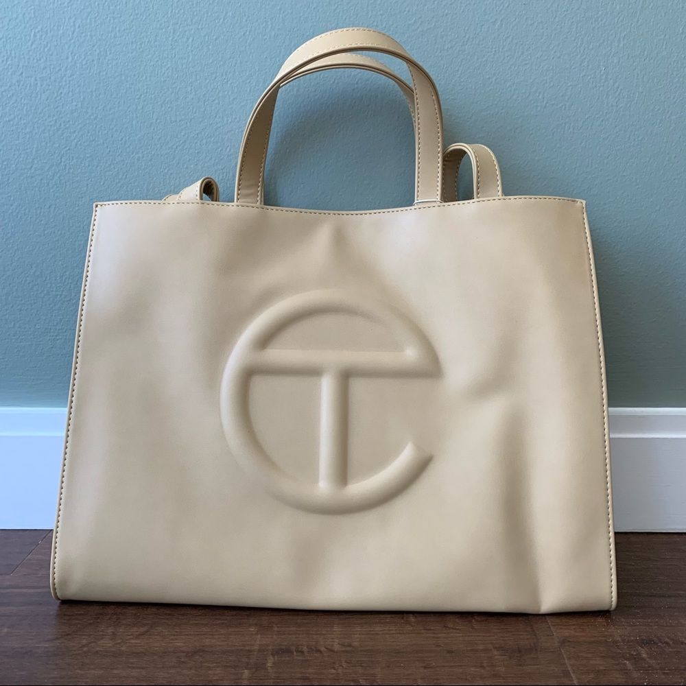 Telfar Medium Shopping Bag in Cream
